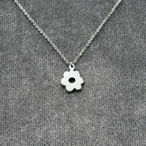 2139Z minik çiçek çelik kolye