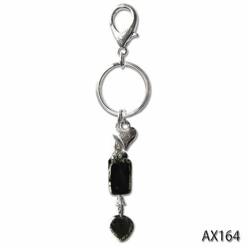 AX 164 Kristal taşlı boncuk anahtarlık