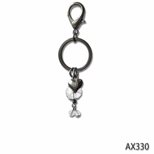 AX 324 Kristal taşlı boncuk anahtarlık