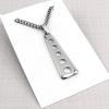 869ZU tribal çelik kolye  38 x 14 mm